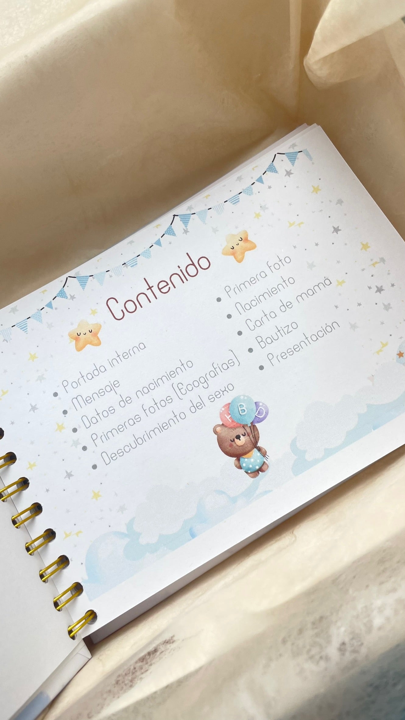 Álbum de bebé personalizado
