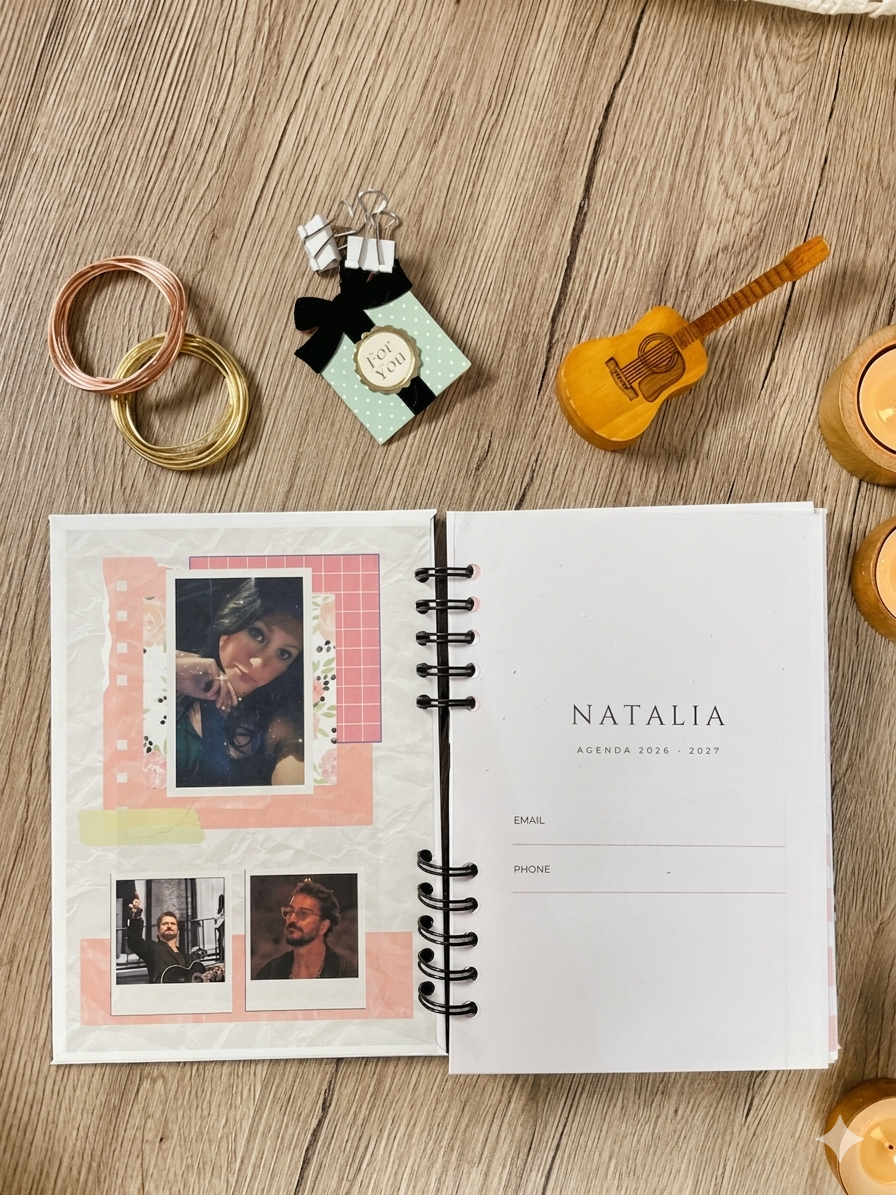 Agenda personalizada temática 
 Edición Ricardo Arjona